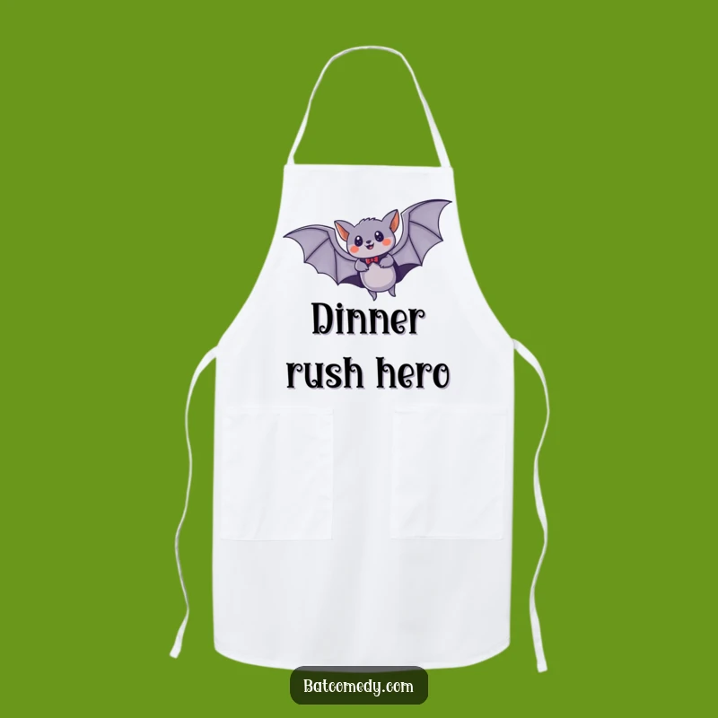 Funny Bat Superhero Apron, Speedy Flying Cape Kitchen Hero