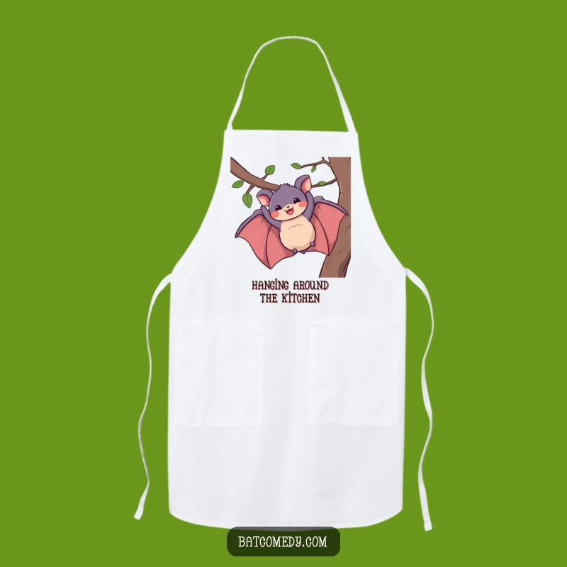 Funny Bat Grin Apron - Hilarious Kitchen Wear for Cheerful Cooks