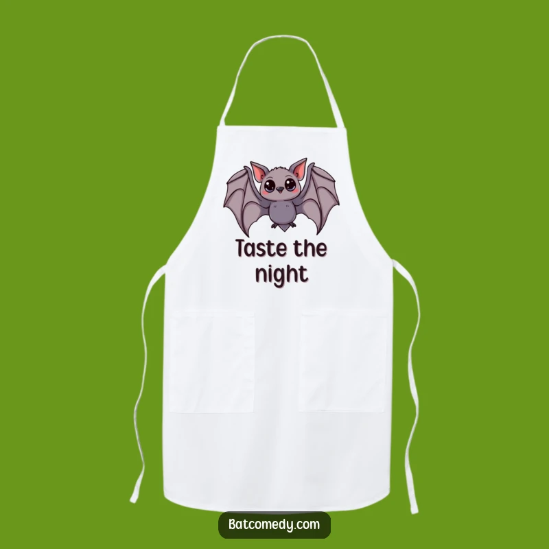 Funny Curious Bat Apron: Kitchen Fun with a Swooping Night Flyer Funny Gift