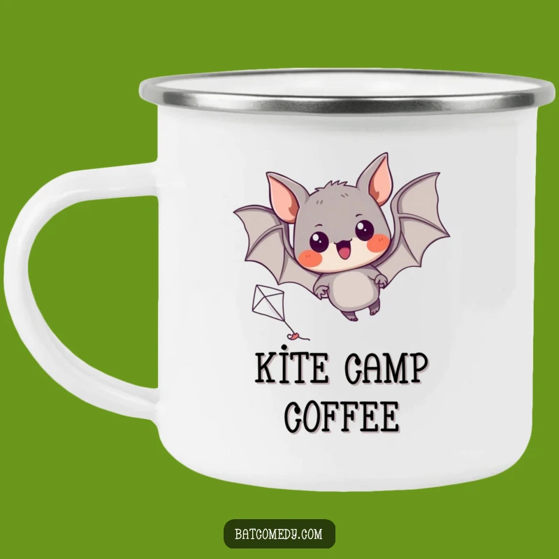 Funny Kite Bat Camping Mug: Adventure Fuel for Outdoor Enthusiasts