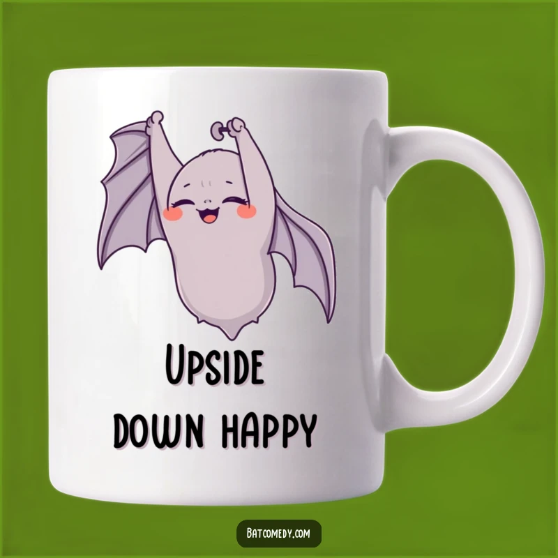 Funny Giggling Bat Mug: Joyful Hangout Creature Funny Gift
