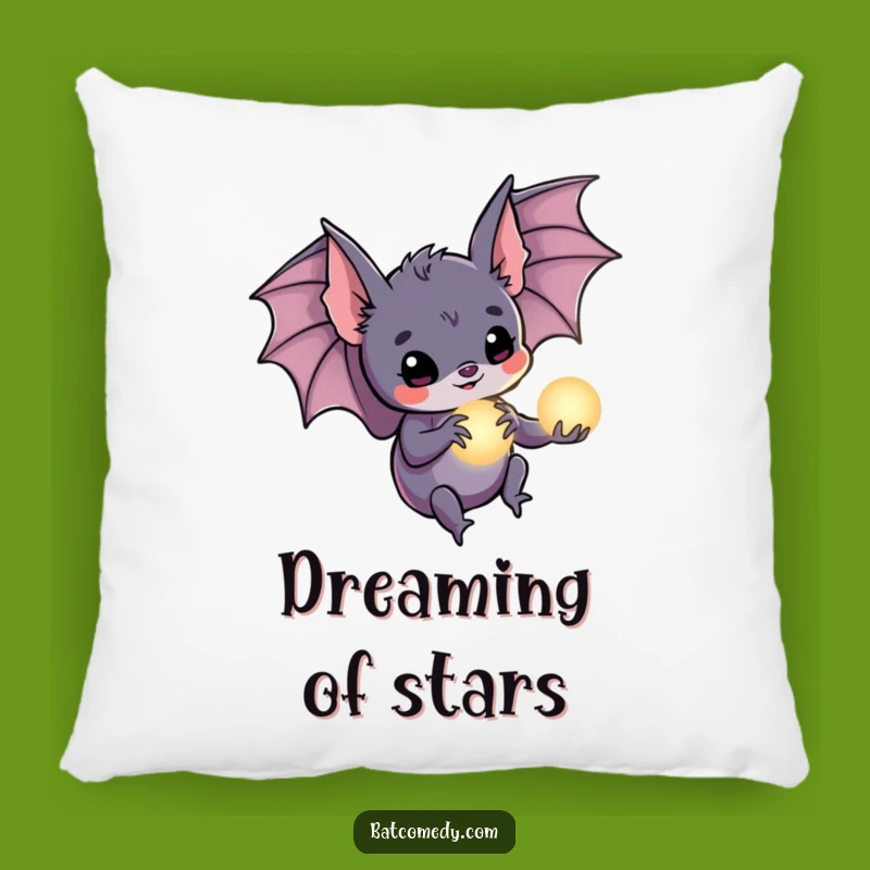 Funny Glowing Orb Bat Pillow: Cozy Magic for Your Sanctuary Funny Gift