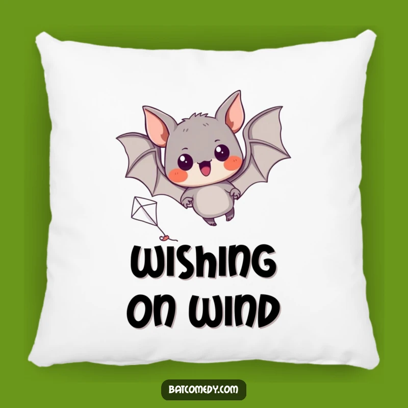 Funny Kite Bat Pillow: Cozy Dreams with an Enthusiastic Design