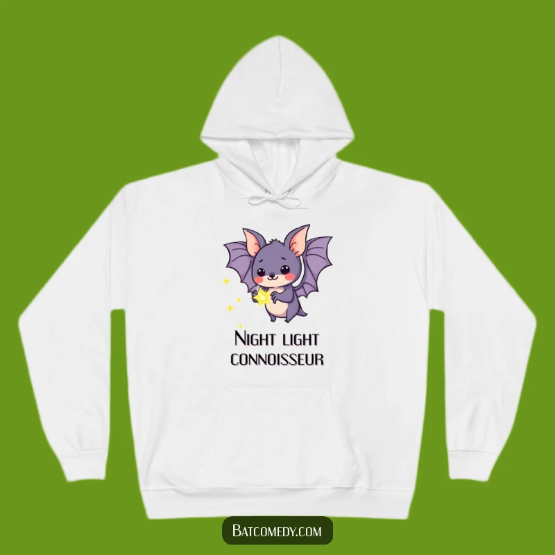 Cozy Funny Kawaii Bat Firefly Hoodie - Warm Magical Glow Gift