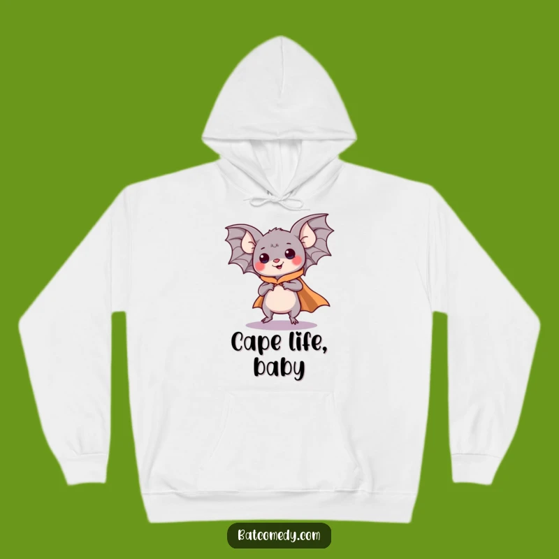 Cozy Funny Kawaii Bat Hoodie: Embrace Your Heroic Side in Comfort