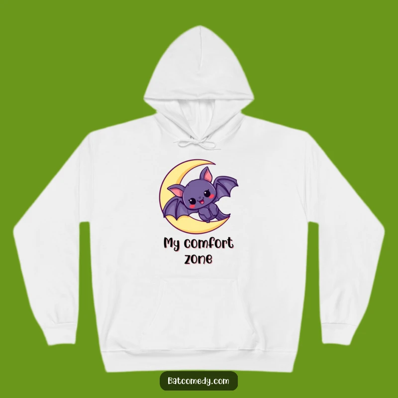 Funny Kawaii Bat Moon Hoodie: Cozy Excitement Wear, The Ultimate Funny Gift
