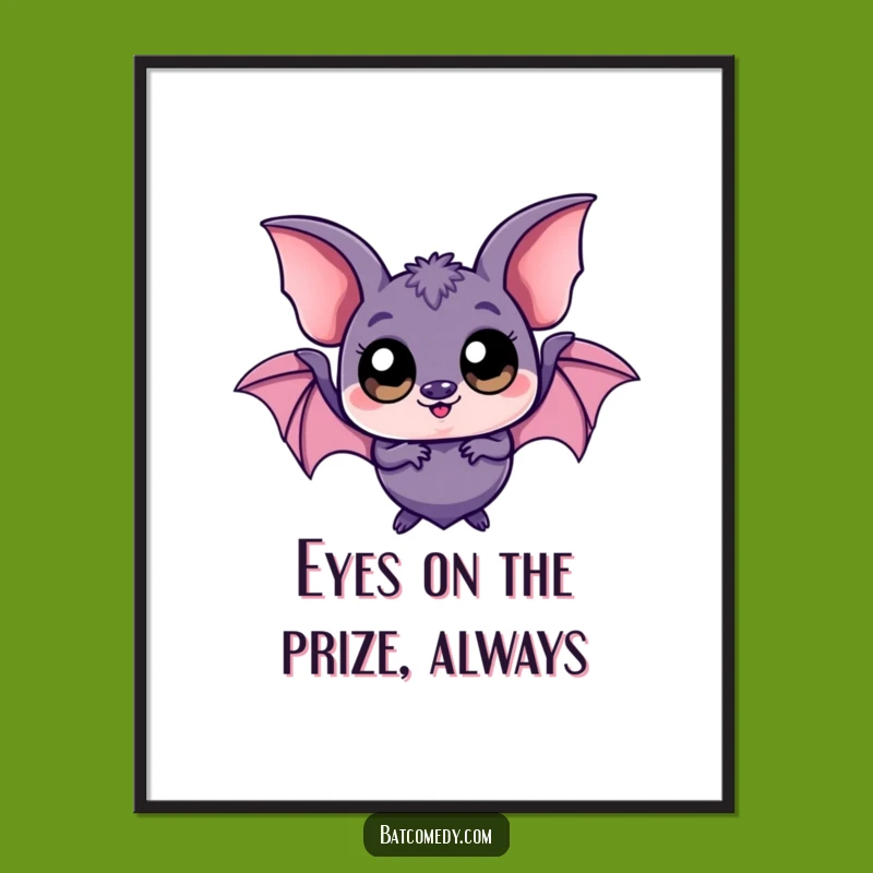 Free Printable Wall Art: Playful Kawaii Bat Eyes - Quirky Downloadable Decor