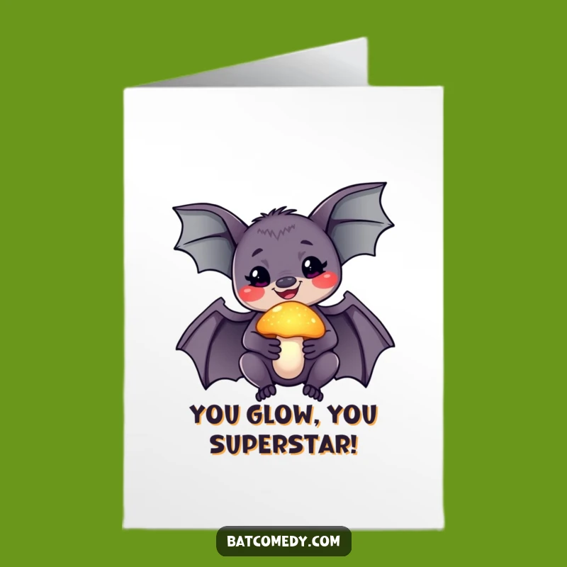 Free Printable Congrats Card: Enchanted Bat Finds Magic