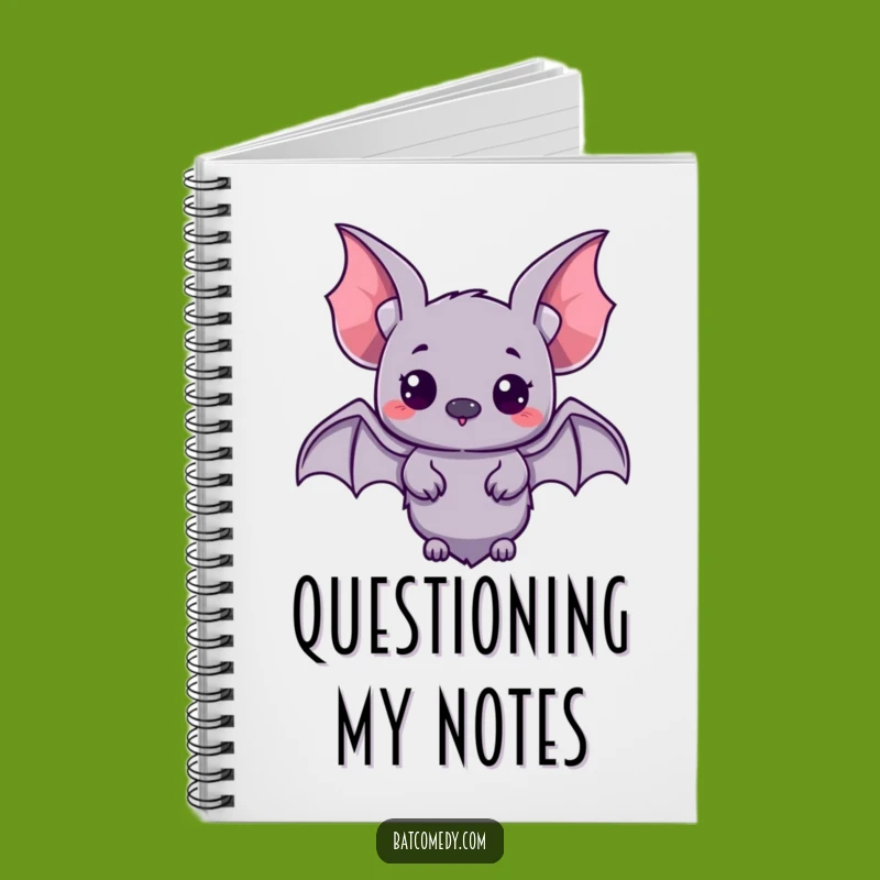 Funny Kawaii Bat Notebook: Jot Down Curious Thoughts and Discoveries
