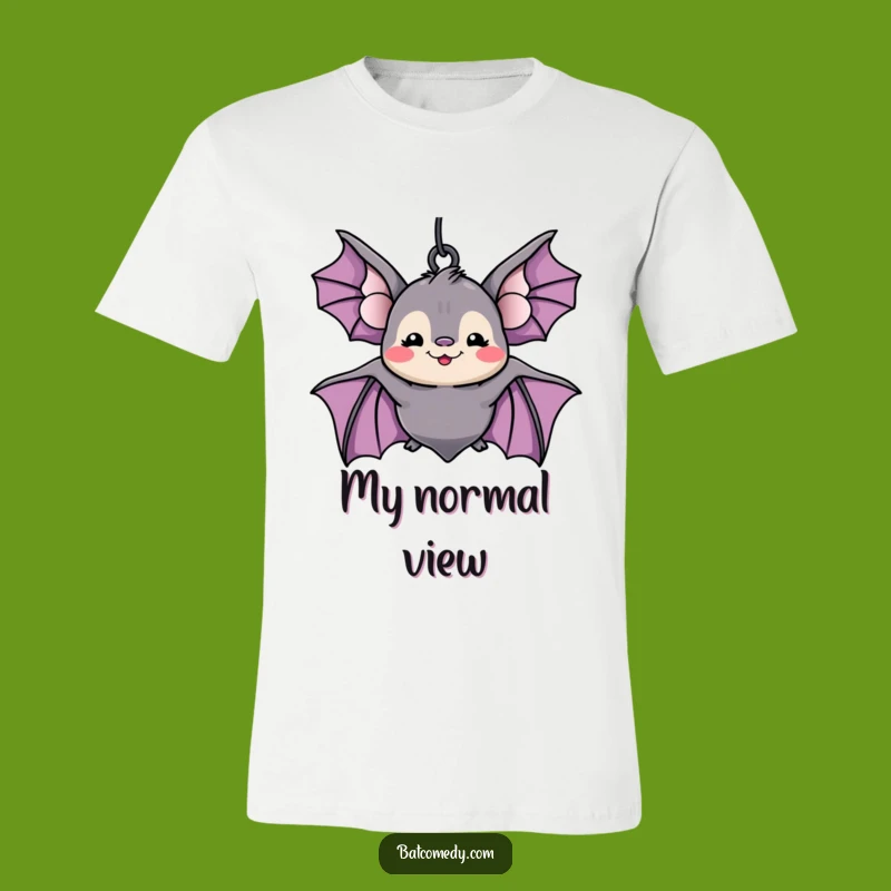 Funny Kawaii Bat Grin T-Shirt: Show Off Your Silly Side in Style
