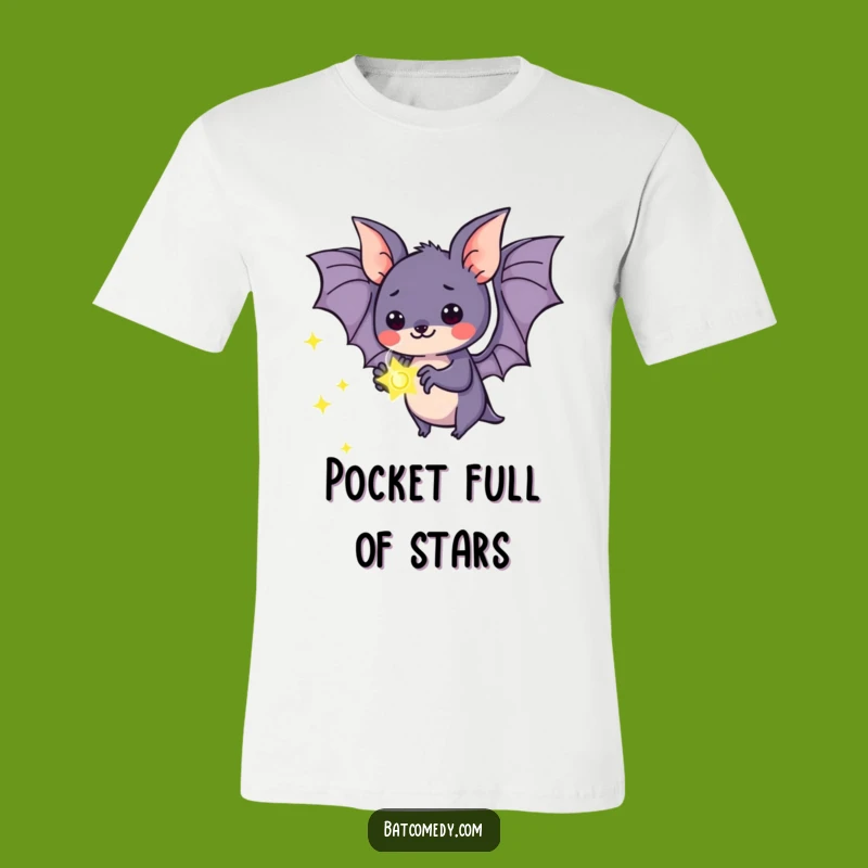 Funny Kawaii Bat Firefly Wonder T-Shirt - Magical Night Tee for Joys