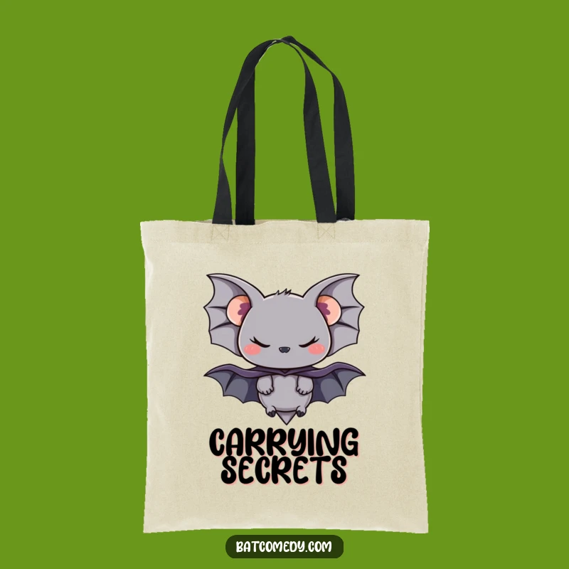 Funny Bat Cape Tote Bag: Stylish Mischievous Hero Carryall for a Humorous Gift