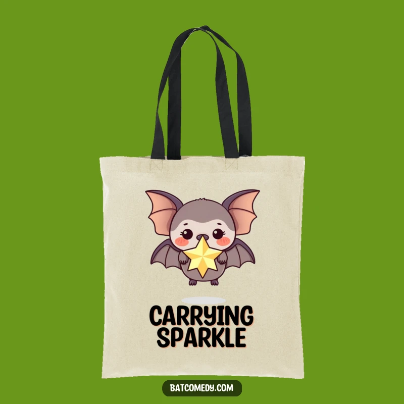 Funny Star Bat Tote Bag: Carry Your Magic with this Humorous Gift