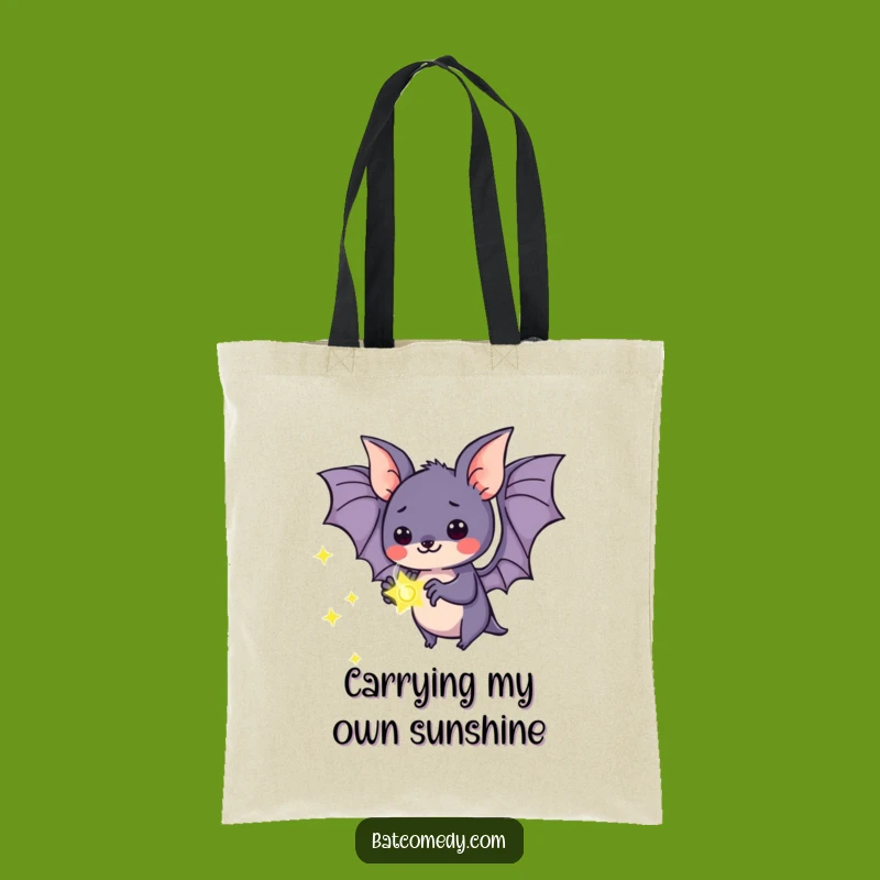 Funny Kawaii Bat Firefly Wonder Tote Bag - Carry the Magic