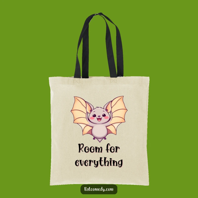 Funny Kawaii Bat Wings Tote Bag - Delightful & Practical Carryall